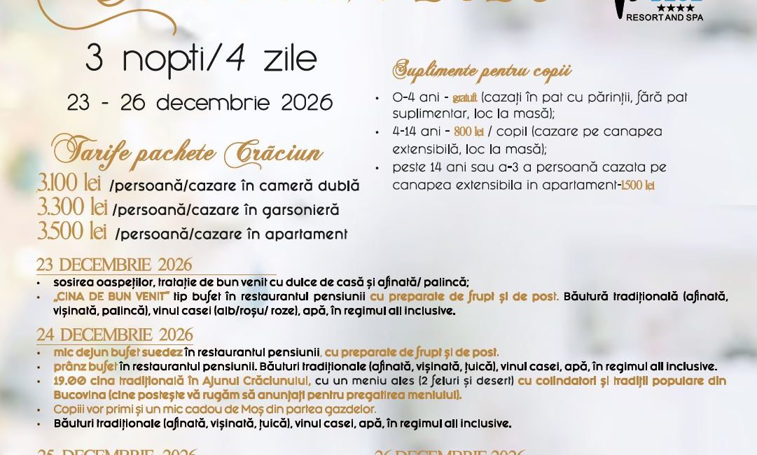 Voroneț Blue – Ofertă Crăciun 2026