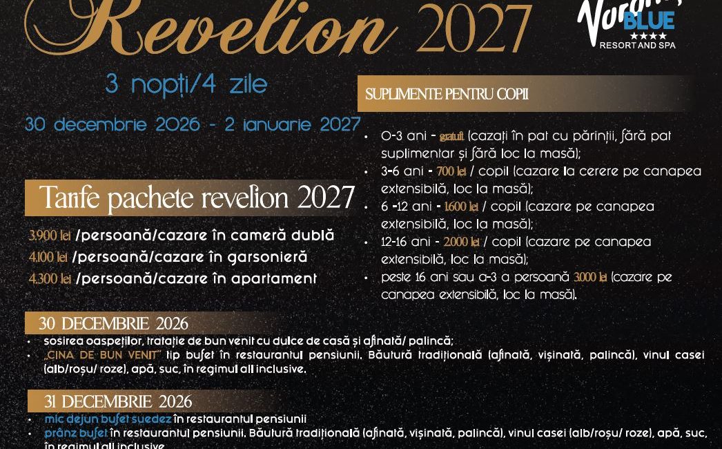 Voroneț Blue – Ofertă Revelion 2027