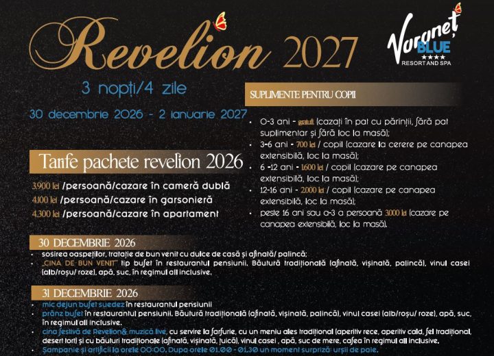 Voroneț Blue – Ofertă Revelion 2027